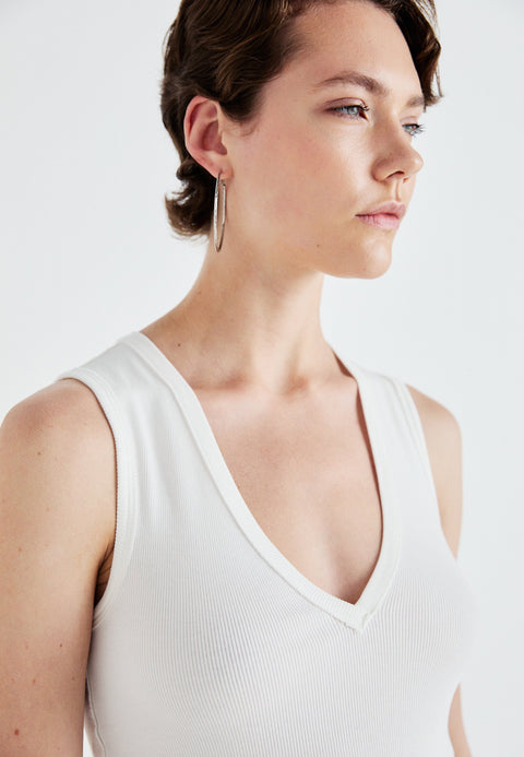 We The Free Women's White V-Neck Tank Top | We The Free In Lebanon