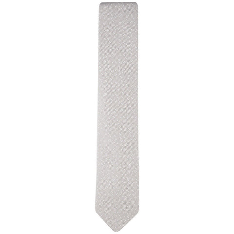 Calvin Klein Men's Light Gray Texture Digital Dots Tie ABL450