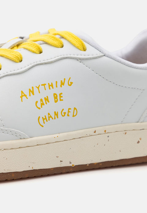 ACBC Women's White & Yellow Evergreen Nature Sneakers |ACBC In Lebanon