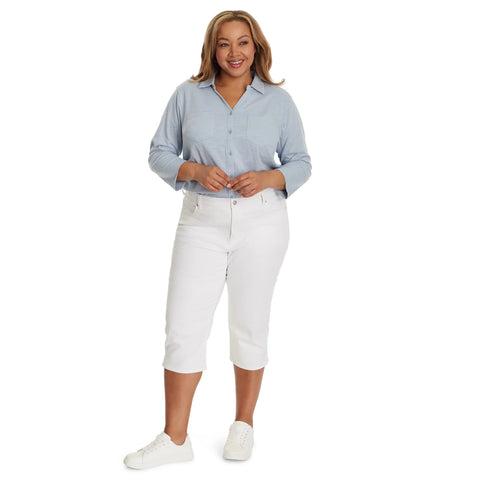 Gloria Vanderbilt Women's White Amanda Capri Pants | Gloria  In Lebanon