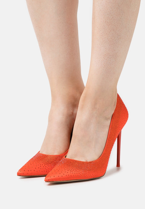 Steve Madden Women's Orange Satin Valorous  High Heels | Steve Madden in Lebanon