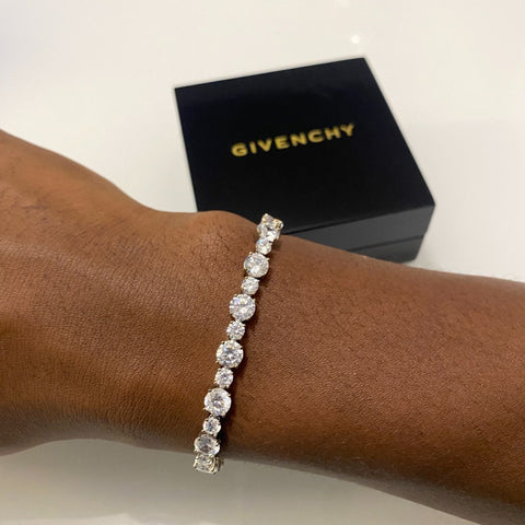 Givenchy Women's Silver Crystal Tennis Bracelet | Givenchy In Lebanon