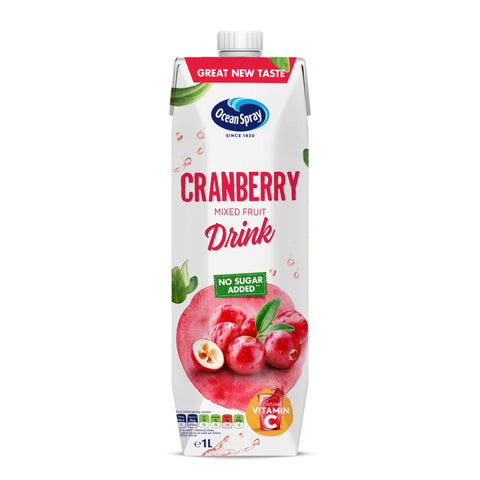 Ocean Spray Cranberry Mixed Drink No Added Sugar 1L | Ocean Spray In Lebanon
