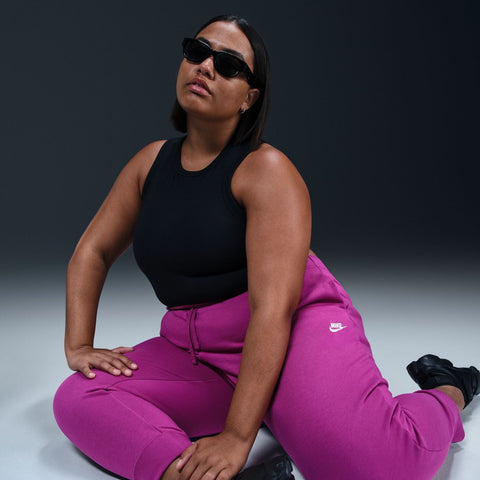 Nike Women's Purple Plus Size Sportswear Club Fleece Jogger Sweatpants | Nike In Lebanon