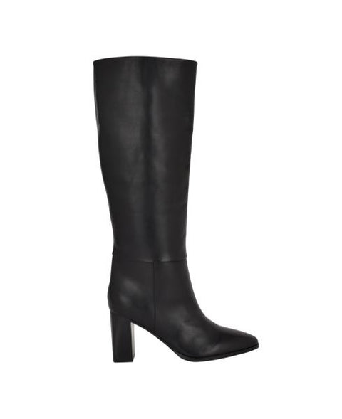 Calvin Klein Dawna Women's Boots Black Leather : 7 M