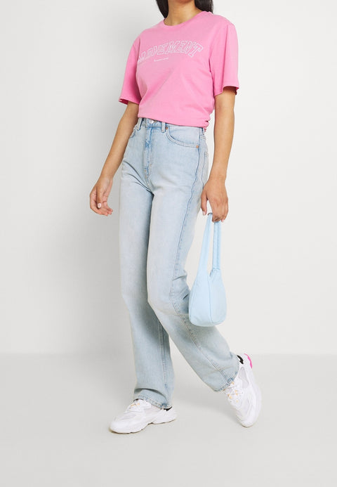 Ginatricot Women's Pink Printed T-Shirt|Ginatricot In Lebanon