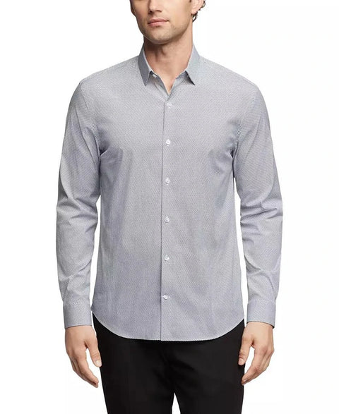 Calvin Klein Men's Navy & White X Extra Slim Fit Dress Shirt | Calvin Klein In Lebanon