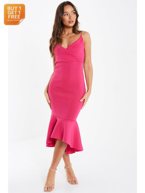 Quiz Women's Pink Dress UJCFR FE493