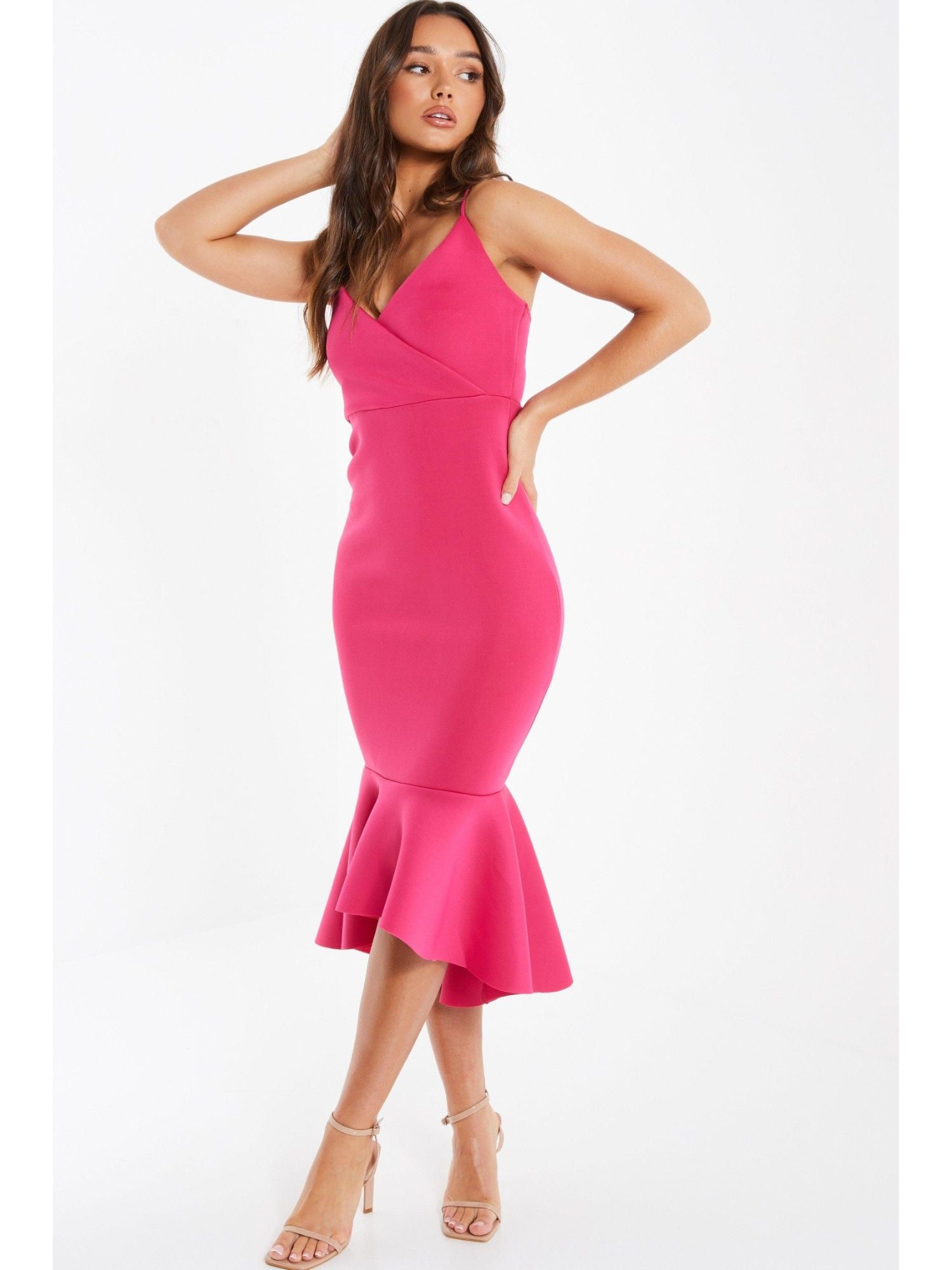 Quiz Women's Pink Dress UJCFR FE493(SHR)