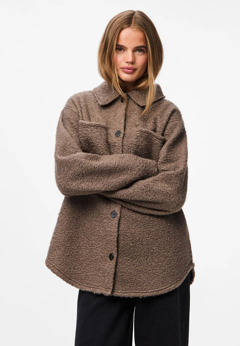 Basic Apparel Women's Olive Green Soft Fleece Button Up Jacket | Basic Apparel In Lebanon