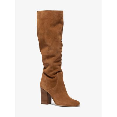 Michael Kors Leigh Suede Boot Brown 11