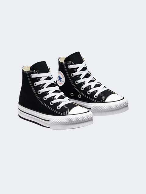 Converse Girl's Black Chuck Taylor All Star Lift Ps Lifestyle Sneakers |Converse In Lebanon