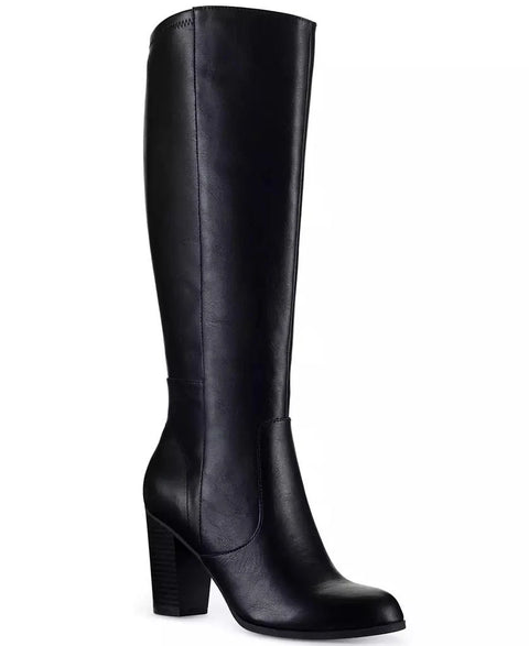 Style & Co Women's Black Addyy Knee High Wide Calf Dress Boots |Style & Co In Lebanon