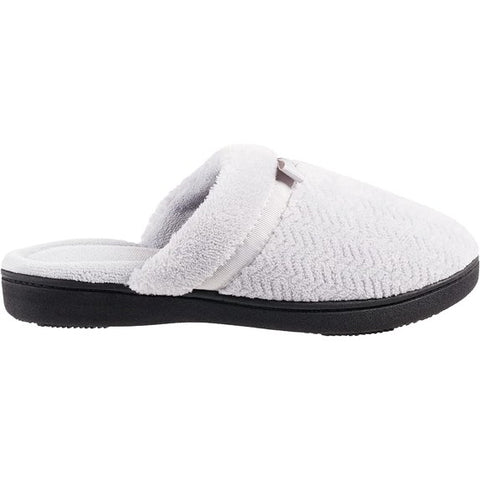 Isotoner Women's Light Gray Chevron Slip On Clog Slippers | Isotoner In Lebanon