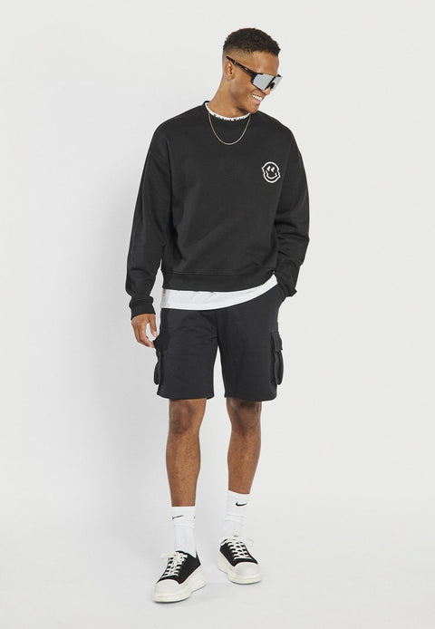 Redefined Rebel Men's Black Vincent Boxy Fit Sweatshirt | Redefined Rebel In Lebanon