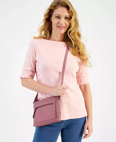 Style & Co Women's Dusty Rose Hudsonn East West Crossbody | Style & Co In Lebanon