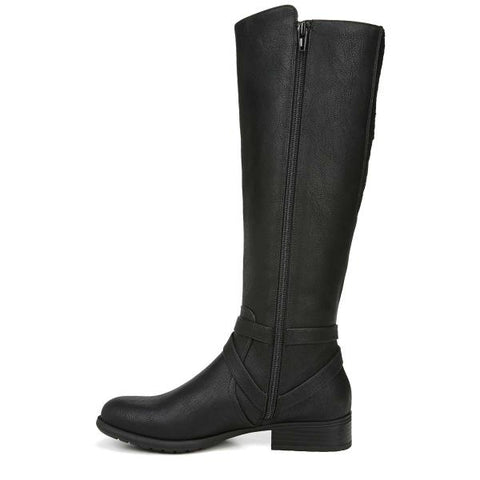 Xtrovert Womens Faux Leather Wide Calf Riding Boots