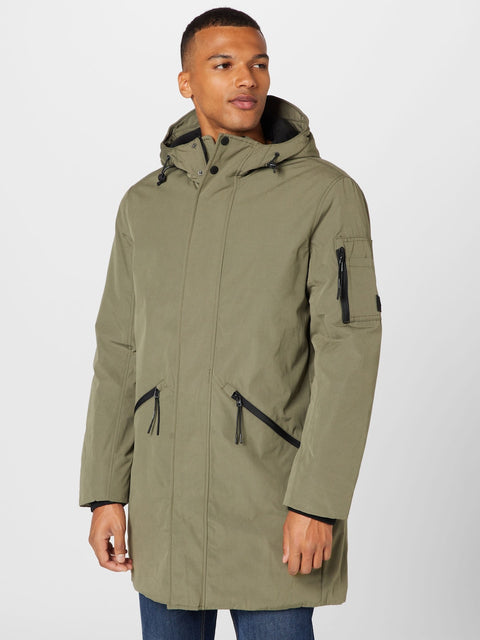 Tom Tailor Men's Olive Green Hooded Jacket | Tom Tailor In Lebanon