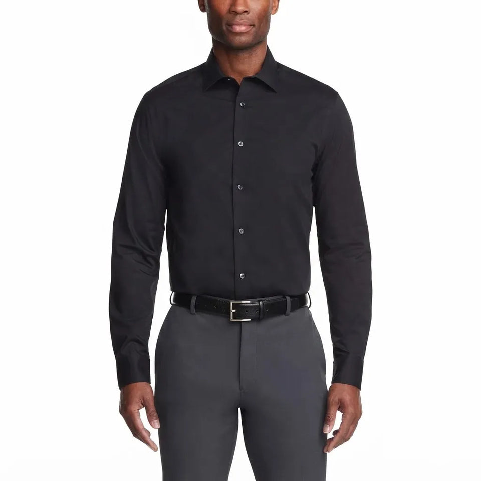 Calvin Klein Men's Black Long-Sleeve Shirt