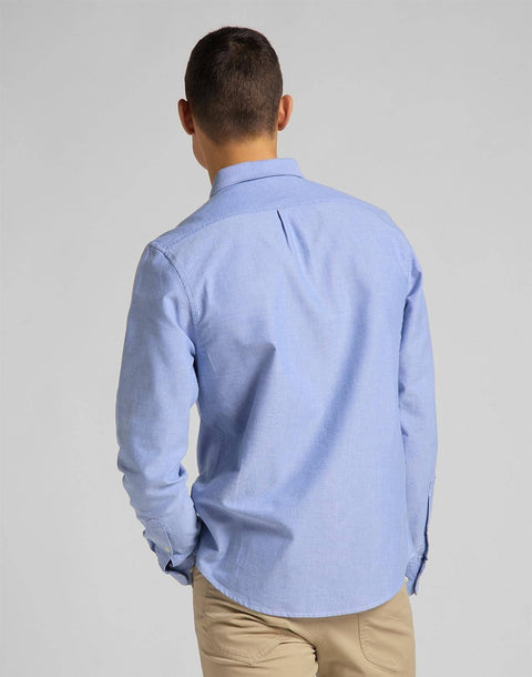 Lee Men's Washed Blue Button Down Shirt | Lee In Lebanon