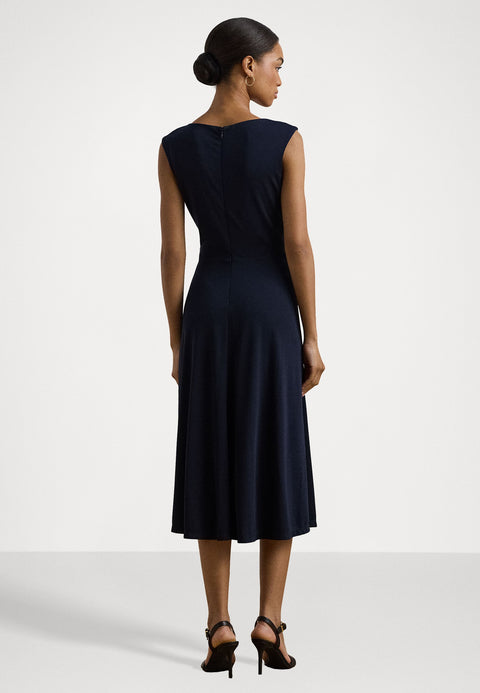 Lauren Ralph Lauren Women's Navy Twist Front Jersey  Dress |Lauren Ralph Lauren in Lebanon