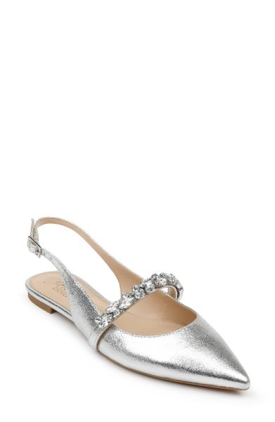 Bambi Womens Faux Leather Pointed Toe Slingbacks