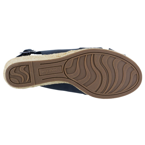 Easy Street Women's Navy Maureen Espadrille Slingback Heeled Sandals |  Easy Street  in Lebanon