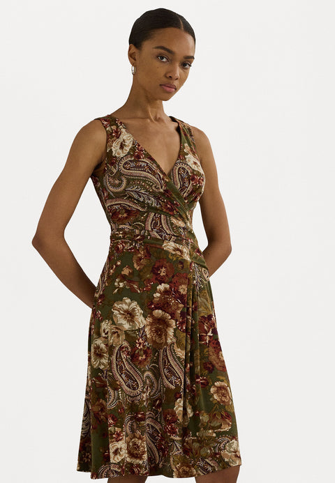 Lauren Ralph Lauren Women's Multi Green Floral Sleeveless Dress  | Lauren Ralph Lauren  in Lebanon