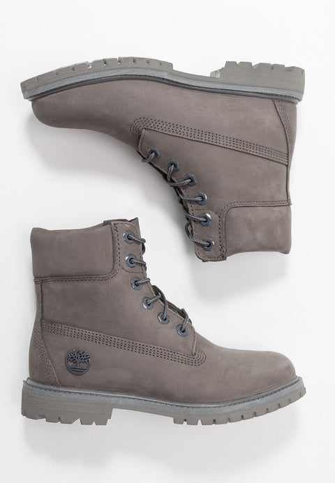 Timberland Women's Gray Premium 6 in Lace Up Boot|Timberland In Lebanon