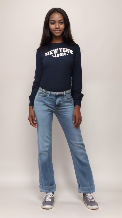 S.Oliver Girl's Navy Long-Sleeve Blouse |S.Oliver in Lebanon