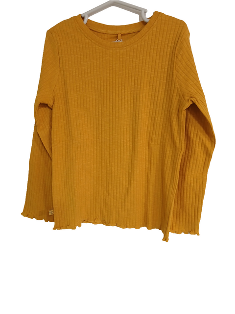 Boboli Girl's Mustard Long-Sleeve Blouse| Boboli in Lebanon