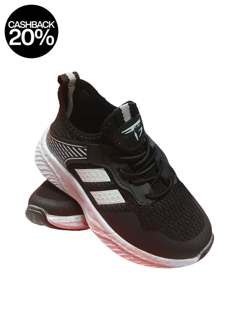 Tonny Black Kids Black & White Sneakers | Tonny Black In Lebanon