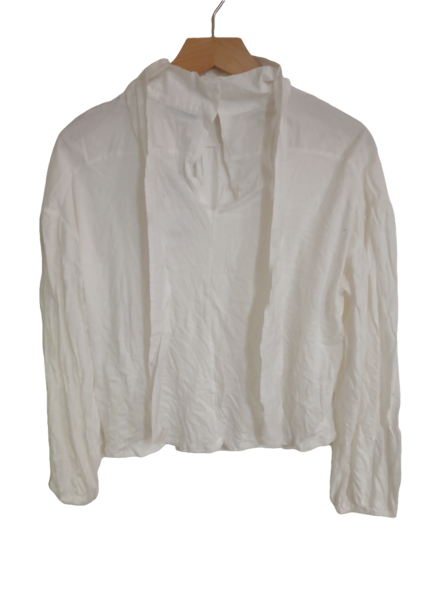 Mango Women's White Long-Sleeve Shirt| Mango in Lebanon