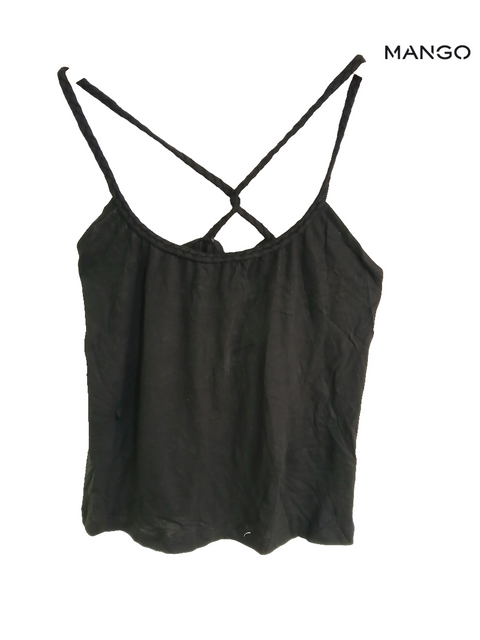 Mango Women's Black Sleeveless Top| Mango in Lebanon