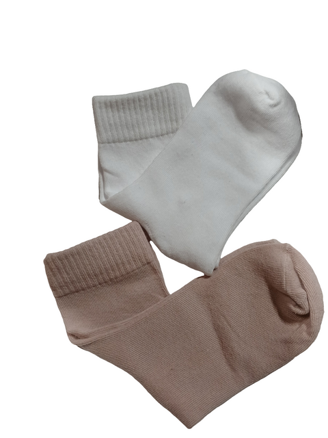 Forever 21 Women's Pink & White Crew 2 Pairs Socks | Forever 21 In Lebanon