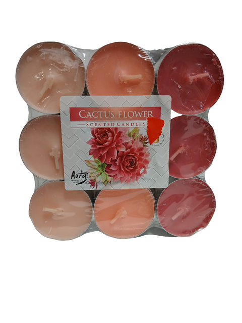 Aura Multicolor Cactus Flower Candle 18pcs | Aura In Lebanon