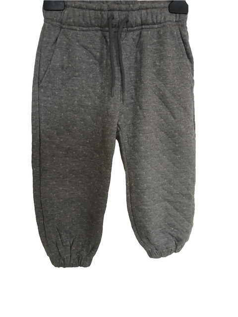 POMPdeLUX Boy's Dark Grey Liva Quilted Joggers |POMPdeLUX in Lebanon