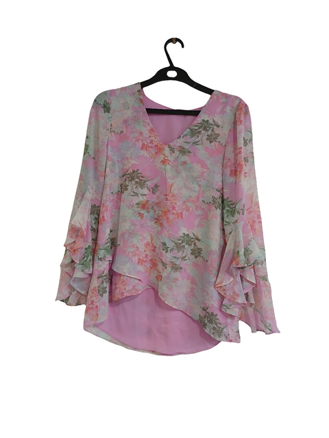 Vince Camuto Women's Multicolor Large-Sleeve Blouse |Vince Camuto In Lebanon