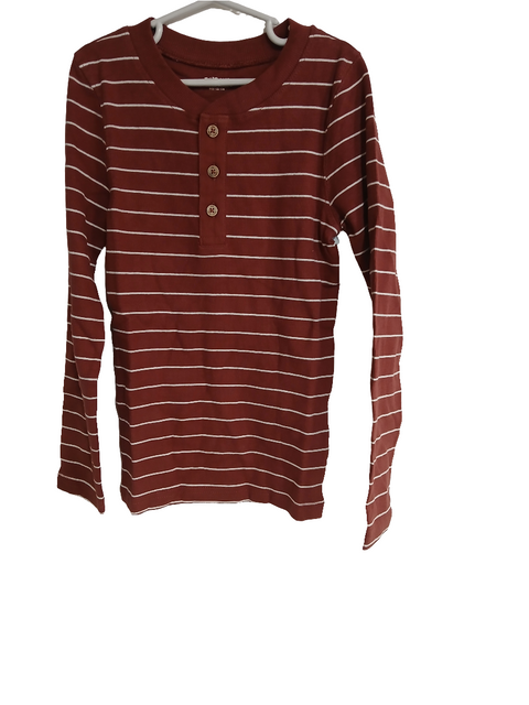 POMPdeLUX Boy's Multicolor Striped Honolulu Henley Long-Sleeve Blouse |POMPdeLUX in Lebanon