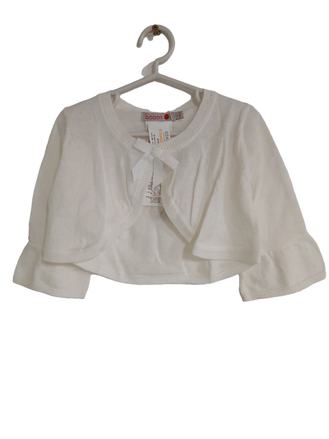 Boboli Girl's White Long-Sleeve Cardigan| Boboli in Lebanon