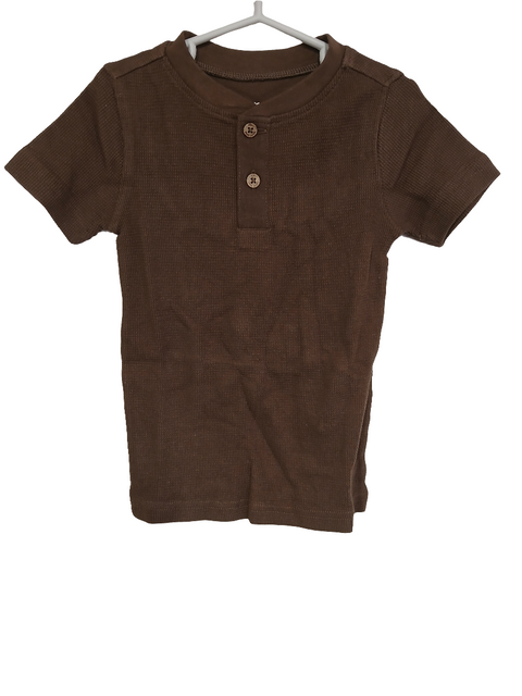 POMPdeLUX Baby Boy Brown Long Sleeve Blouse | POMPdeLUX in Lebanon