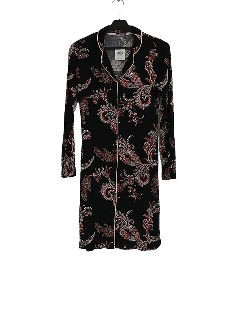 RougeGorge Women's Black Printed Sleep Dress | RougeGorge in Lebanon