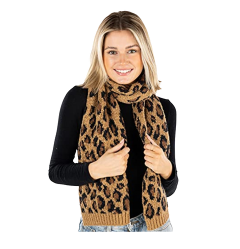 Forever 21 Women's Brown & Black Animal Printed Scarf | Forever 21 In Lebanon