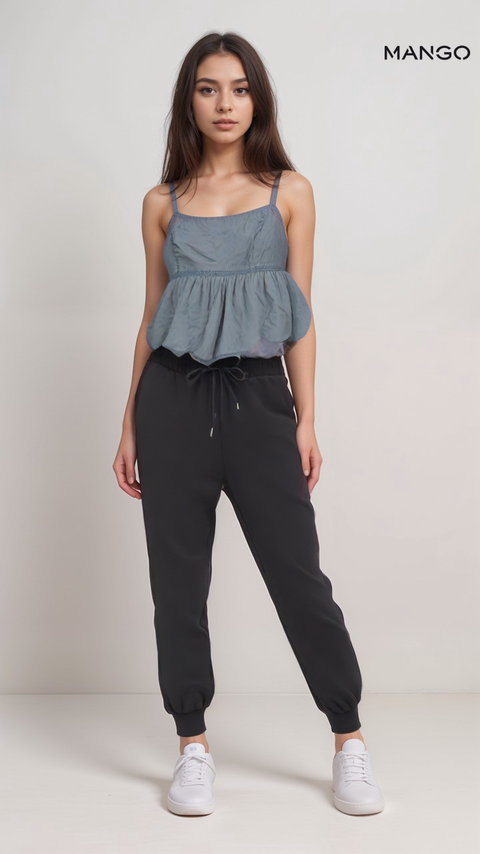 Mango Women's Denim Sleeveless Top | Mango in Lebanon
