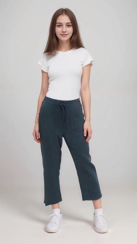 POMPdeLUX Girl's Navy Blue Marie Trouser | POMPdeLUX in Lebanon