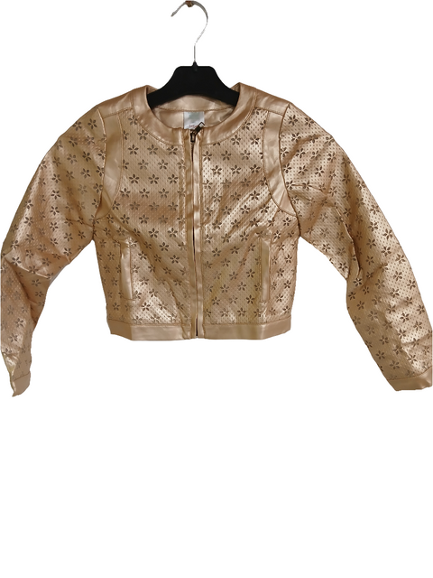 Boboli Girl's Gold Leather Jacket| Boboli in Lebanon