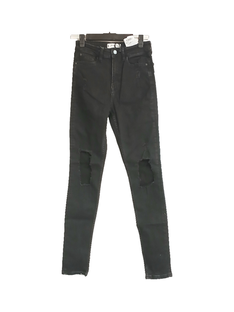 Mango Women's Black High Rise Ripped Jeans | Mango In Lebanon