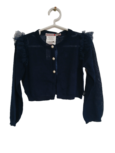 Boboli Girl's Navy Blue Long-Sleeve Cardigan| Boboli in Lebanon
