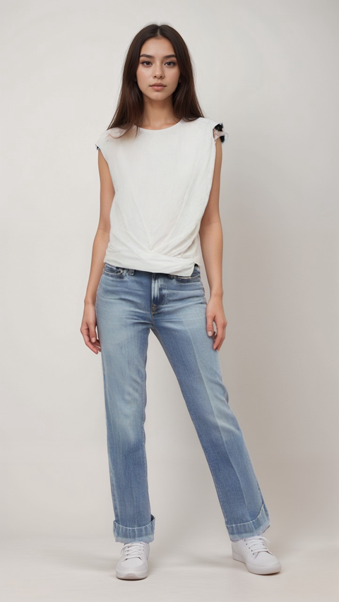 Mango Women's White Sleeveless Top| Mango in Lebanon