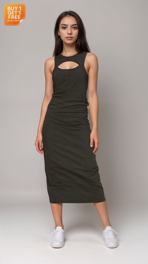 LeGer Women's Black Sleeveless Dress| LeGer in Lebanon